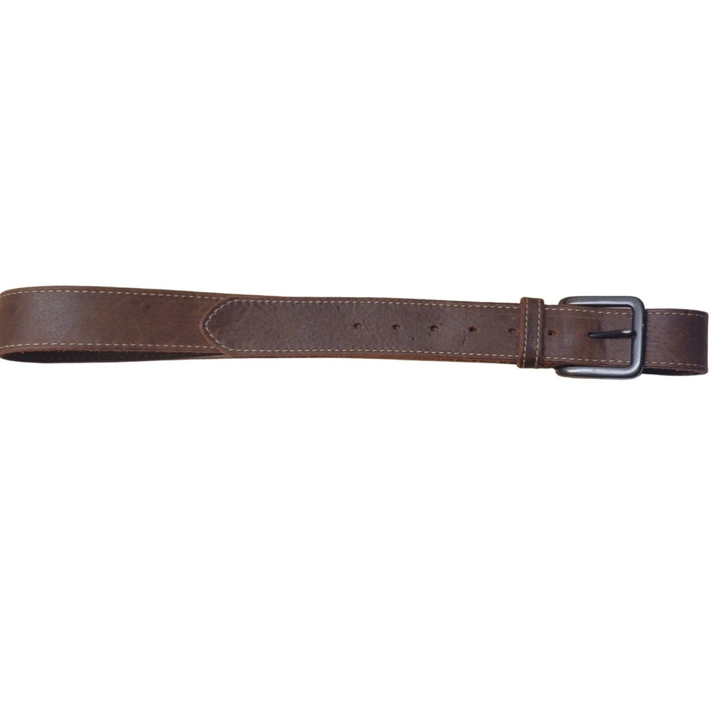 Denizen from Levis Mens Brown Genuine Leather Belt Size L 36-40 Gunmetal Buckle